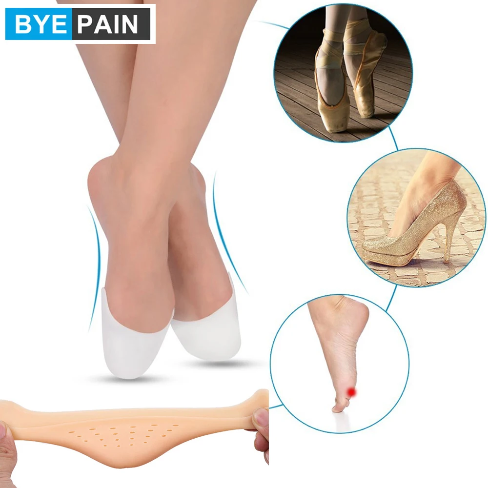 1 пара плюсневых подушечек для пальцев ног BYEPAIN силиконовые гелевые колпачки