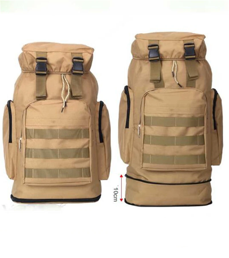 

Large Capacity Canvas Rucksack With Retractable Bottom Fashion Unisex Backpack Women Men's Travel Bag Student School bag