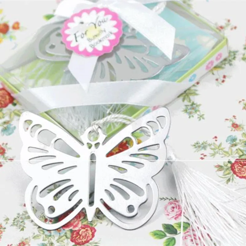 50 шт. свадебные подарки для гостей вечеринки закладки из серебристого металла в