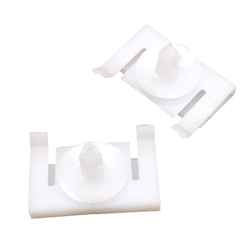 

10X White Car Rocker Moulding Clips For Pontiac G8 92138807 Nylon Exterior Side Moulding Door Bumpstrip Retaining Fastener Clip