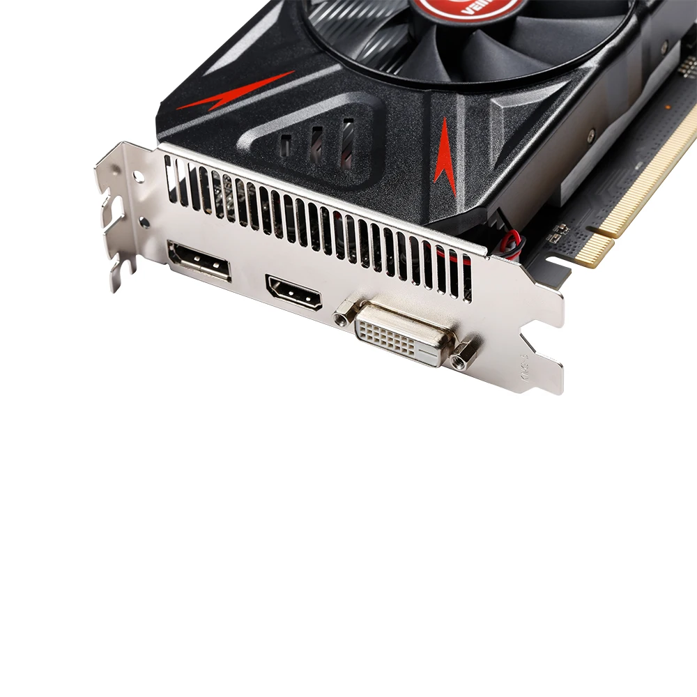 VEINEDA Graphic card rx 550 4G AMD GDDR5 128bit 1183MHz 6000MHz 14nm DP DVI 512units 14nm rx550 4gb video card