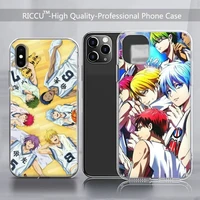 anime kurokos basketball phone case transparent for iphone 13 12 11 pro mini xs max 8 7 6 6s plus x se 2020 phone case