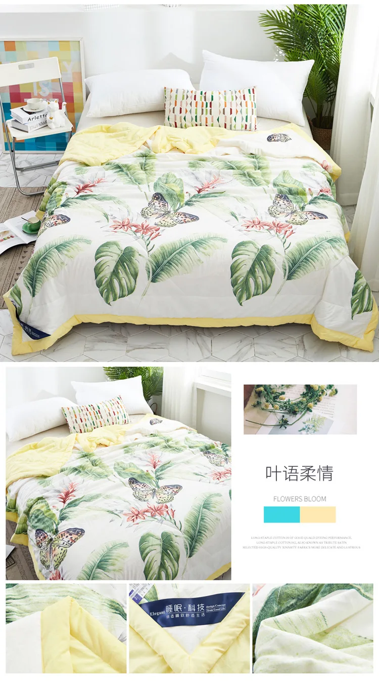 Popular summer washed cotton quilt quilted air conditioning quilt cool quilt thin quilt