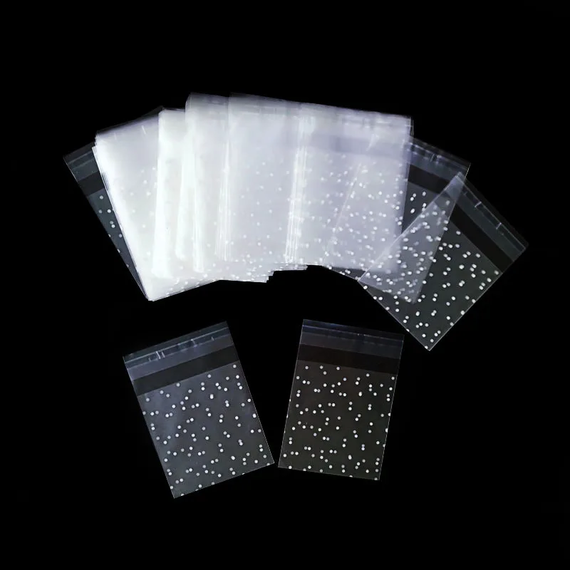 100 шт./компл. белый горошек пластиковый Рождественский Подарочный пакет