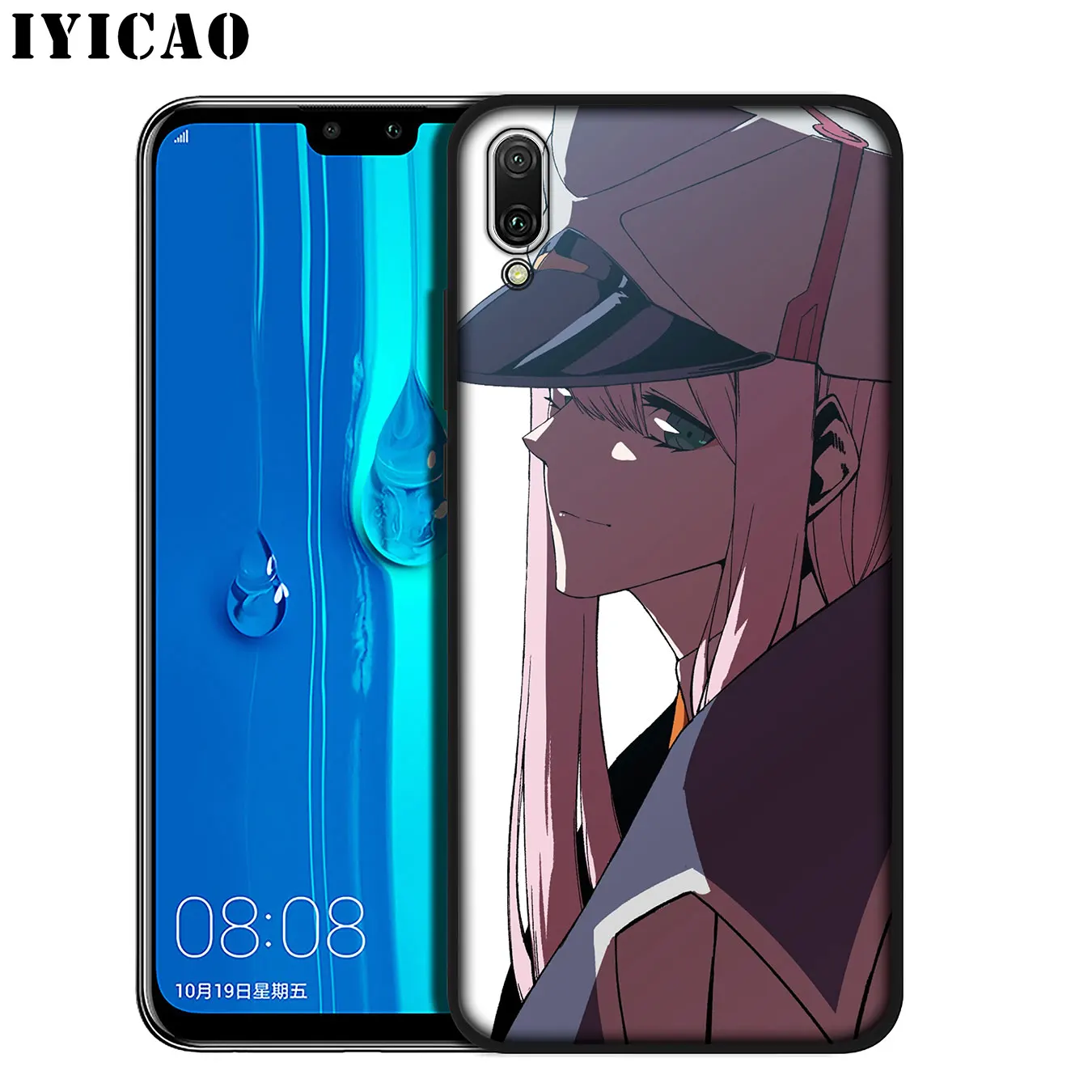 IYICAO Darling in the FranXX Anime Soft Silicone Phone Case for Huawei Mate 30 20 10 Pro Nova 5i 4 3 3i 2i 2 Lite Black Cover |