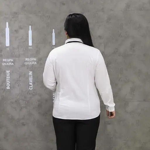 Женская Офисная белая блузка с бантом размеры до 5XL | одежда