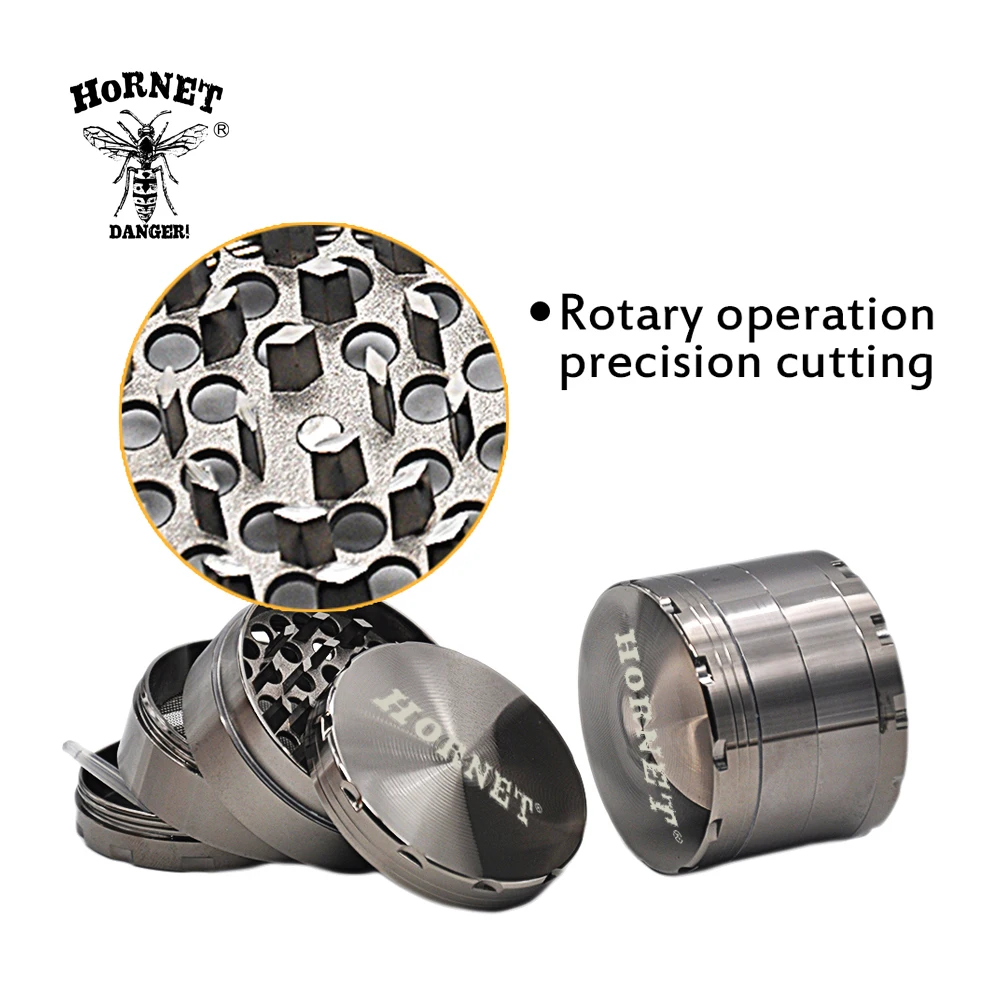HORNET 4 части 56 мм цинковый сплав металлическая травяная шлифовальная машина