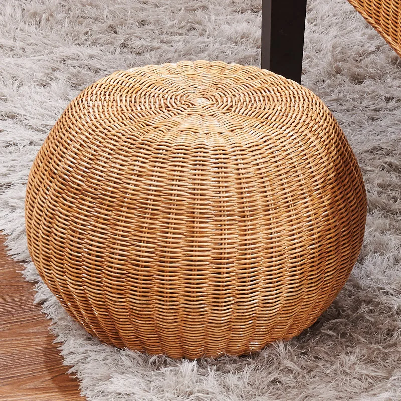 

rattan drum stool rattan stool rattan round stool rattan furniture sofa pier egg chair dressing room floor chair bedroom chair