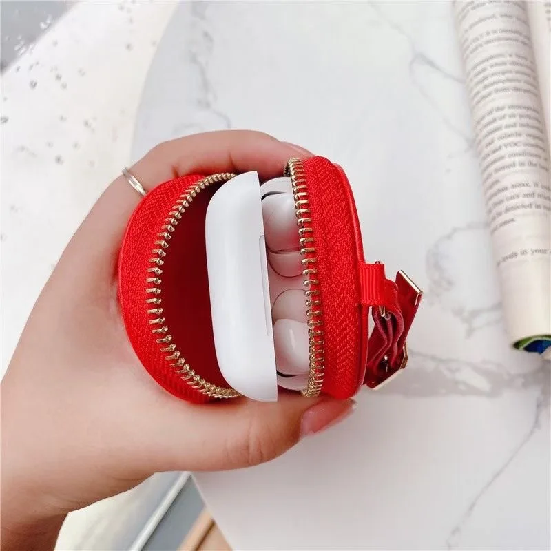 Luxury Design Universal Case for Bluetooth Earphone AP 1 2 3 Pro Protective Cover Hook Clasp Keychain Anti Lost No.89703 | Электроника