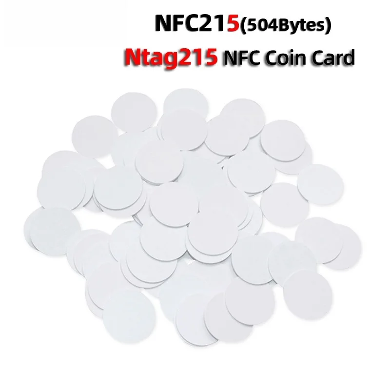 

Метки NFC Ntag215 для монет, ключ 13,56 МГц, NTAG 215, метки для карт, RFID, сверхлегкие этикетки, метки, диаметр 25 мм, круглый ящик, 30/20 шт.