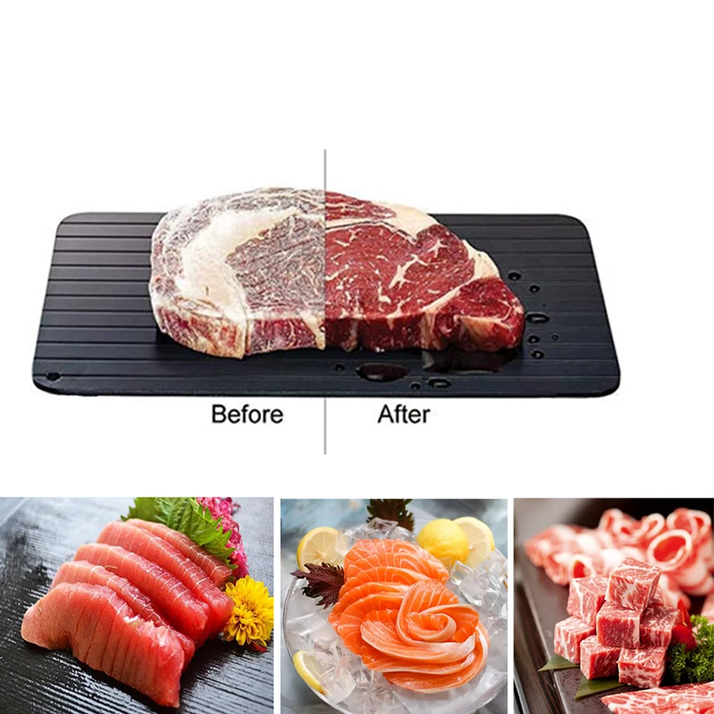 

Fast Defrosting Tray Thaw Frozen Food Meat Fruit Quick Defrosting Plate Board Defrost Kitchen Tool