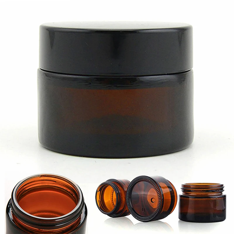 

5 шт., а так же 30 г, образец контейнерный горшок Янтарный Стекло бутылках косметические банки в бутылках крем Домашние лосьон, емкости для хранения специй путешествия бутылки многоразового использования