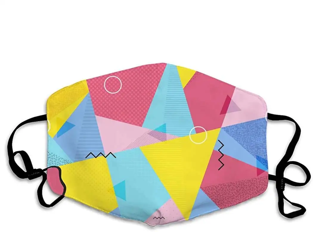 

Personalized Geometric Mouth Mask Anti Dust Face Mask Adjustable Earloop Geometric 29 OneSize