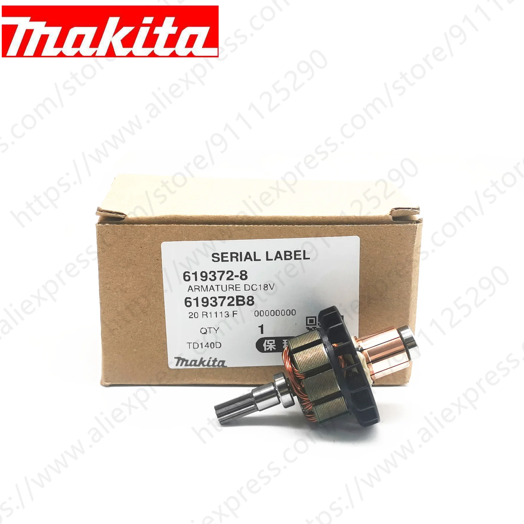 Арматурный двигатель для MAKITA BTD140SFE BTD140RFELXDT04CW 619372 8|Аксессуары