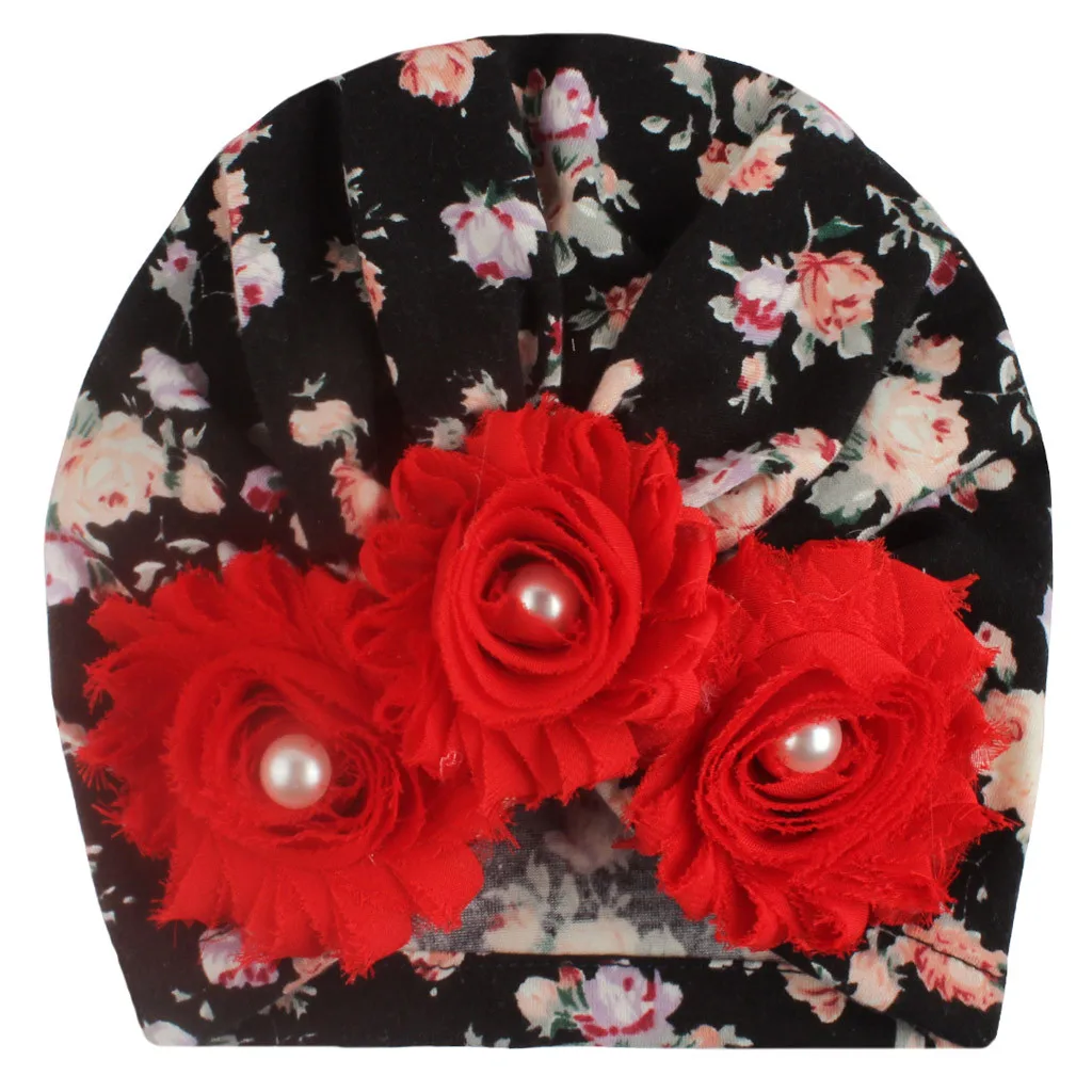 

2021 HOT Baby Fashion Sun Flower Hat Newborn Cap Fetal Cap Basin Warm Girl Boys Cute Hat haar accessoires kids Hats Kids#45