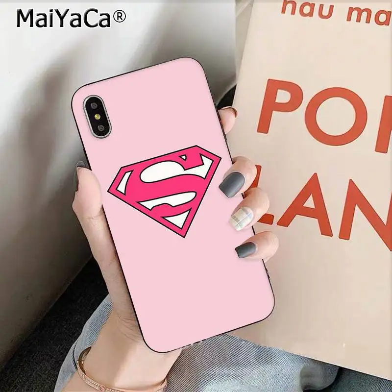 Розовый чехол для телефона Marvel Captain Batman с логотипом Iphone SE 2020 11 Pro 8 7 66S Plus X XS MAX 5S