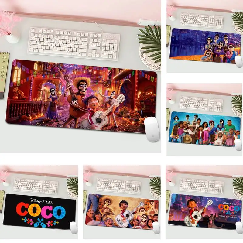 

Студийный коврик для мыши Disney Coco DIY, большой игровой коврик для клавиатуры, ПК, настольного компьютера, планшета, игровой коврик для мыши