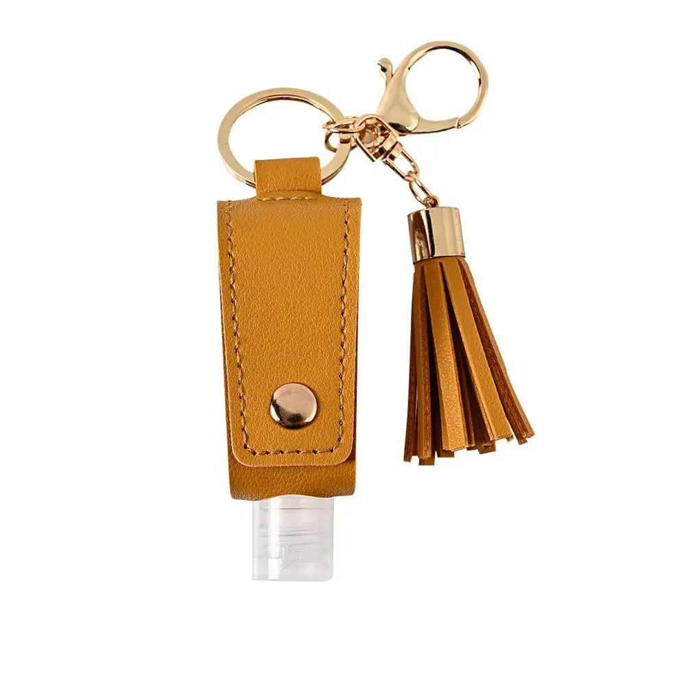 

Hand Sanitizer Keychain Holder Travel Bottle Refillable Containers 30ml Flip Cap Reusable Bottles With Keychain Carrier 2020