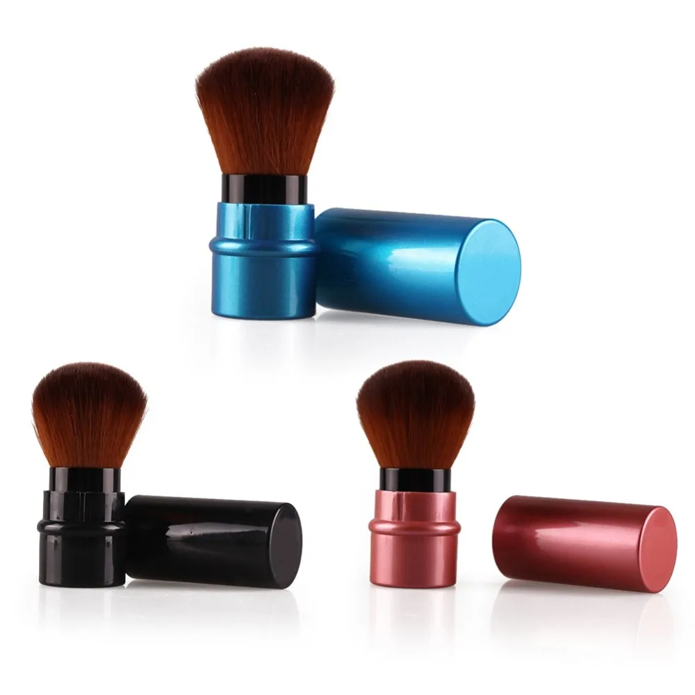 Мини Выдвижная основа для макияжа пудра румяна косметические кисти путешествий