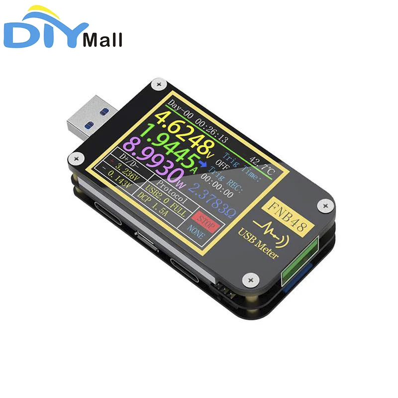 FNB48 PD триггер Вольтметр Амперметр ток и вольтметр USB тестер QC4 + PD3.0 2 0 PPS протокол