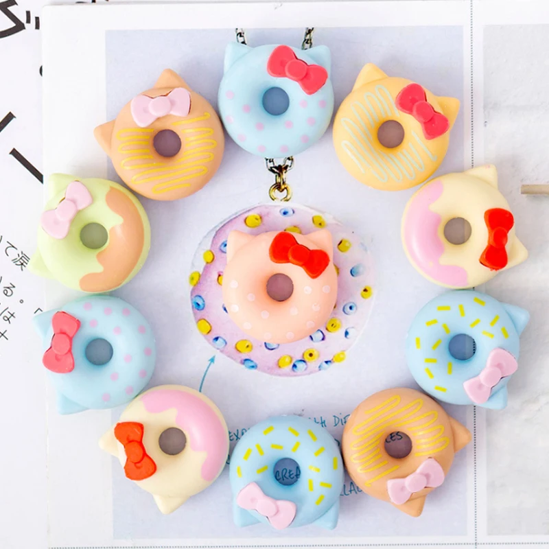 18 упаковок/партия Kawaii Кот с бантом пончик ластик kawaii канцелярские принадлежности