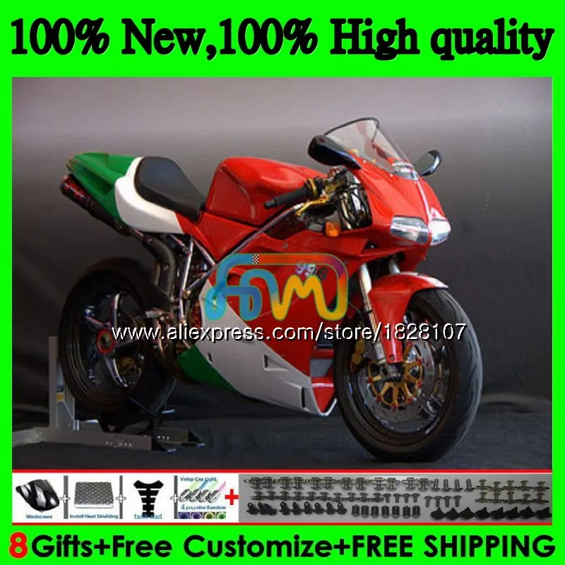 

748 853 For DUCATI 916 996 Green red new 94 95 96 97 98 99 02 71BS.35 998 S R 1994 1995 1996 1997 1998 1999 00 2001 2002 Fairing