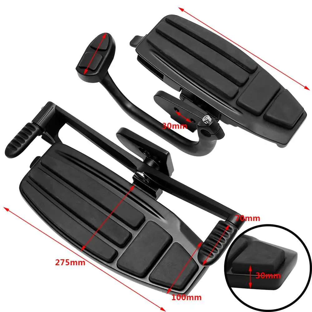 Черный мотоцикл драйвер половицы кафе гонщик подножка наборы для Honda Goldwing GL1800 & F6B