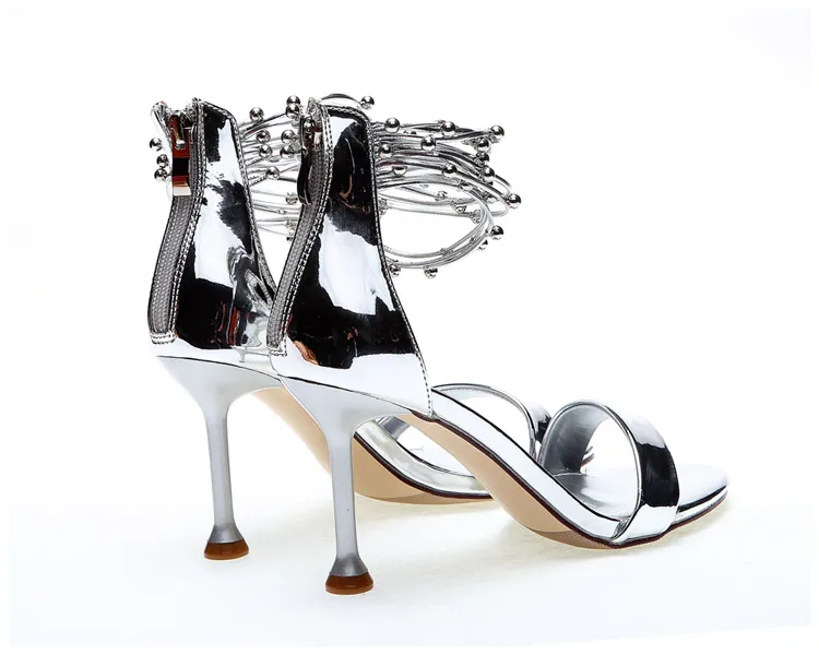 Женские босоножки с острым носком прозрачные туфли лодочки на шпильках вечерние