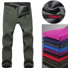 Флисовые походные брюки для мужчин и женщин, мужские водонепроницаемые уличные брюки, теплые брюки с мягкой подкладкой для походов и рыбалки, женские и мужские походные брюки