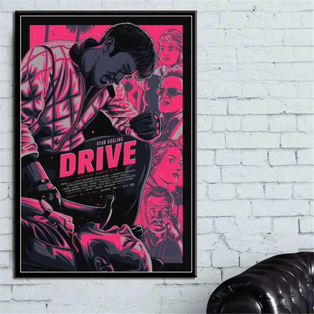 

Drive Classic Movie Ryan Gosling Canvas Painting Star Poster Art Prints Pictures On The Wall Decoration Living Home Decor Quadro