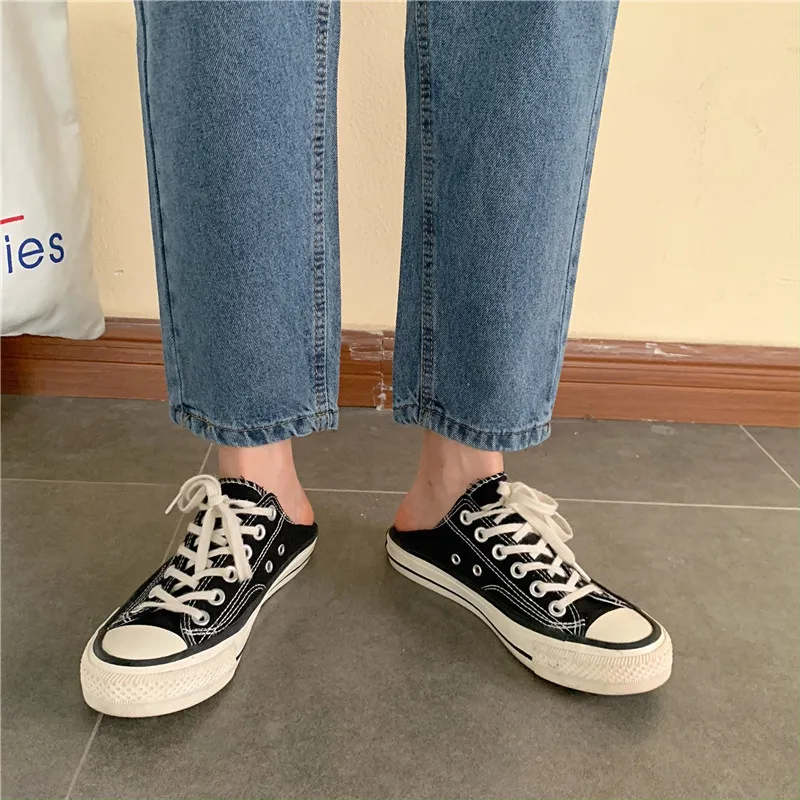 

Jeans Women 2020 Summer Autumn Straight Korean Style Harajuku Solid Blue Denim Womens Trousers High Waist Vintage Ankle-length