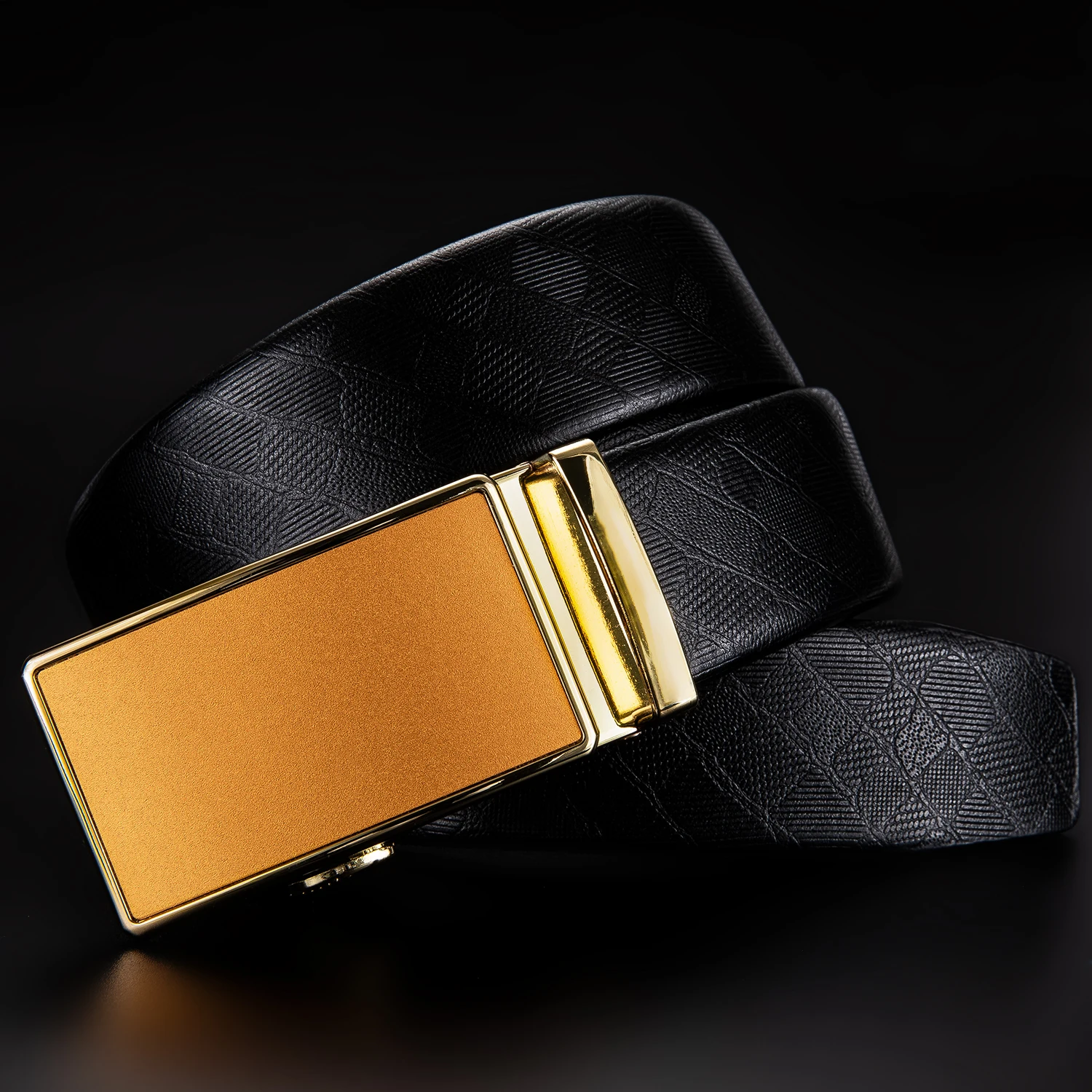 Hi-Tie New Fashon Men's Automatic Belt Buckles for Yellow Gold Luxury Genuine Leather Buckle Head without belt 3.5cm |