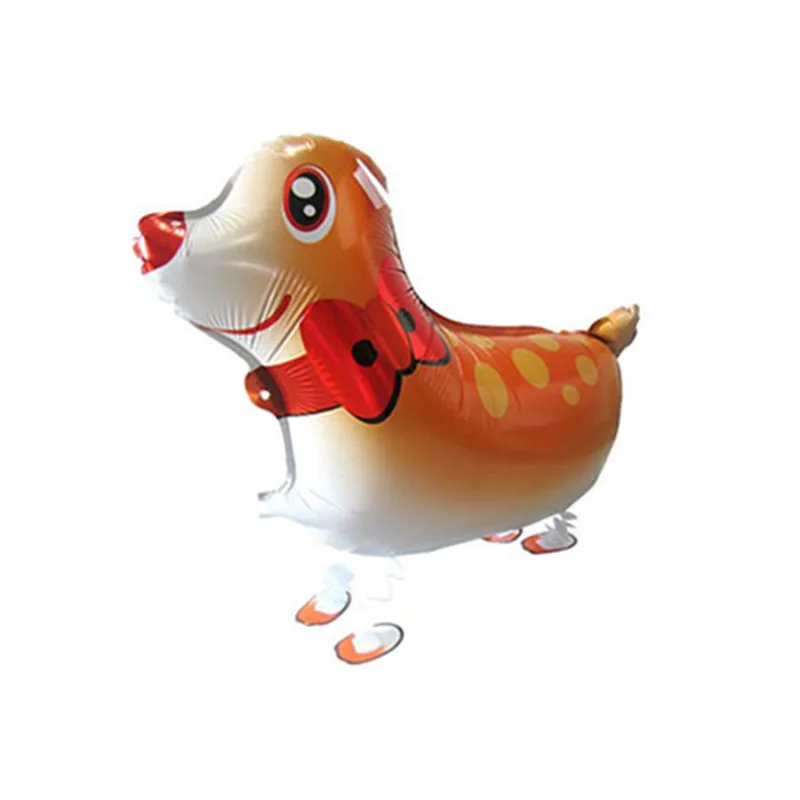 С милым бантом Собака животное щенок для гелиевые шары в виде ходячих детского