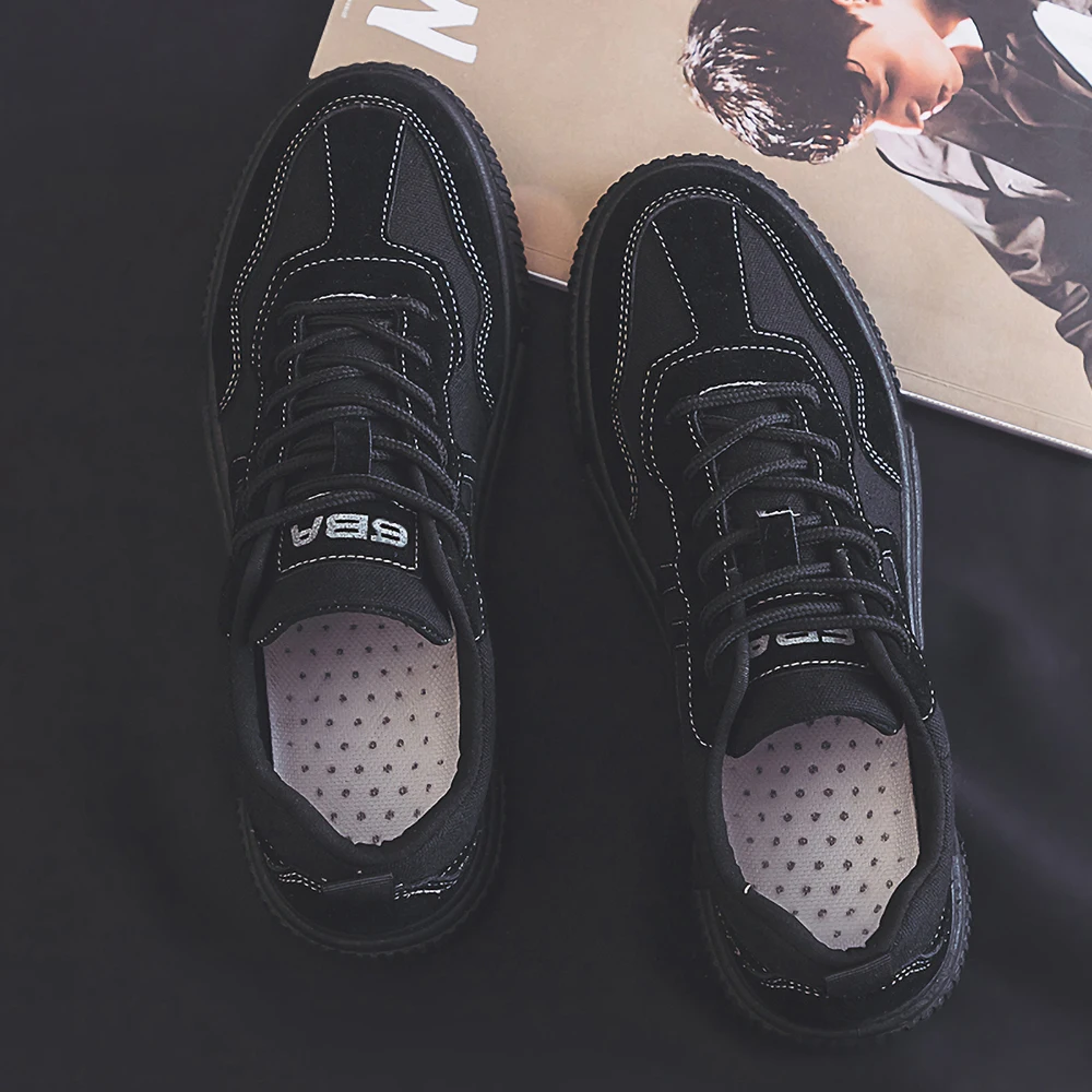 Skateboarding shoe 2020 The New Leisure Motion Canvas Trend Summer Breathable Men's Shoes All-match Wear-resistant Lace Up SOCK