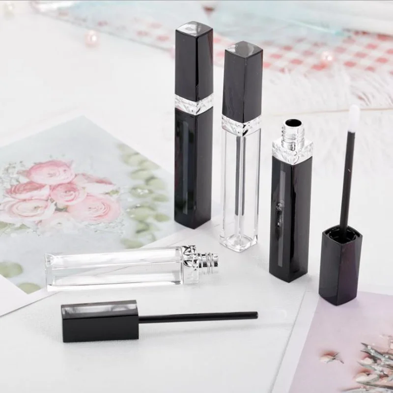 1 шт. 8 мл пластиковая пустая бутылка Круглый Блеск для губ трубка глазурь Сделай