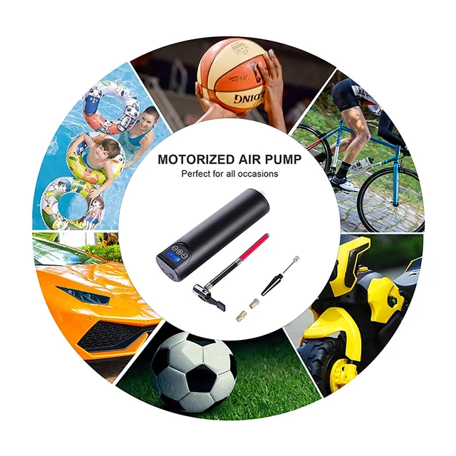 12V 150PSI Rechargeable Air Pump  Tire Inflator Cordless Portable Compressor Digital Car Tyre Pump for Car Bicycle Tires Balls 6