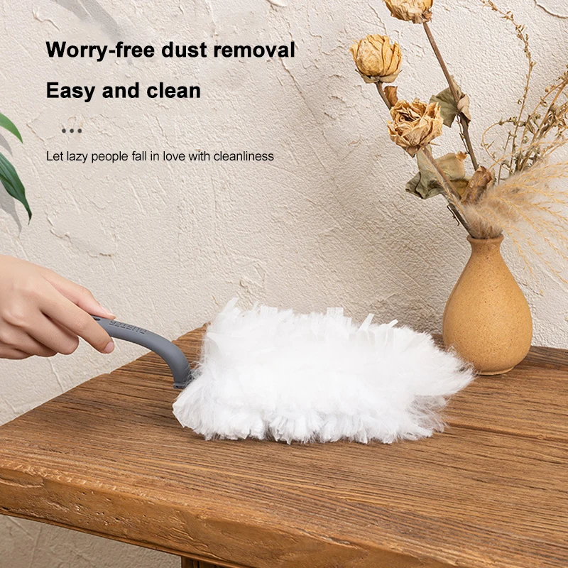 

Disposable Soft Duster Set with Refill Electrostatic Adsorption 22 PCS Nonwovens Whisk Not Easy to Raising Ash H88F