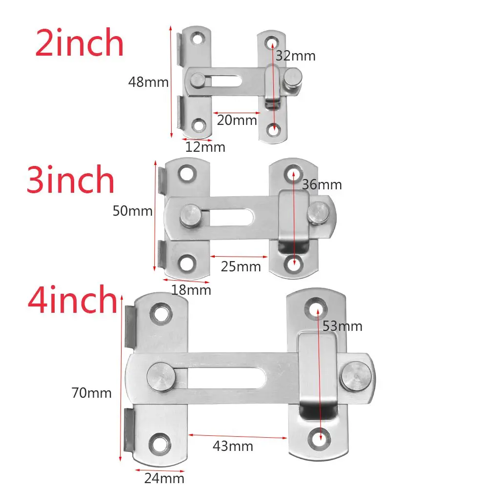 Fittings Hardware Padlock Clasp Screws Silent Gate Buckle Security Cabinet Catches Window Catch Lock Hasp Door Bolt | Обустройство