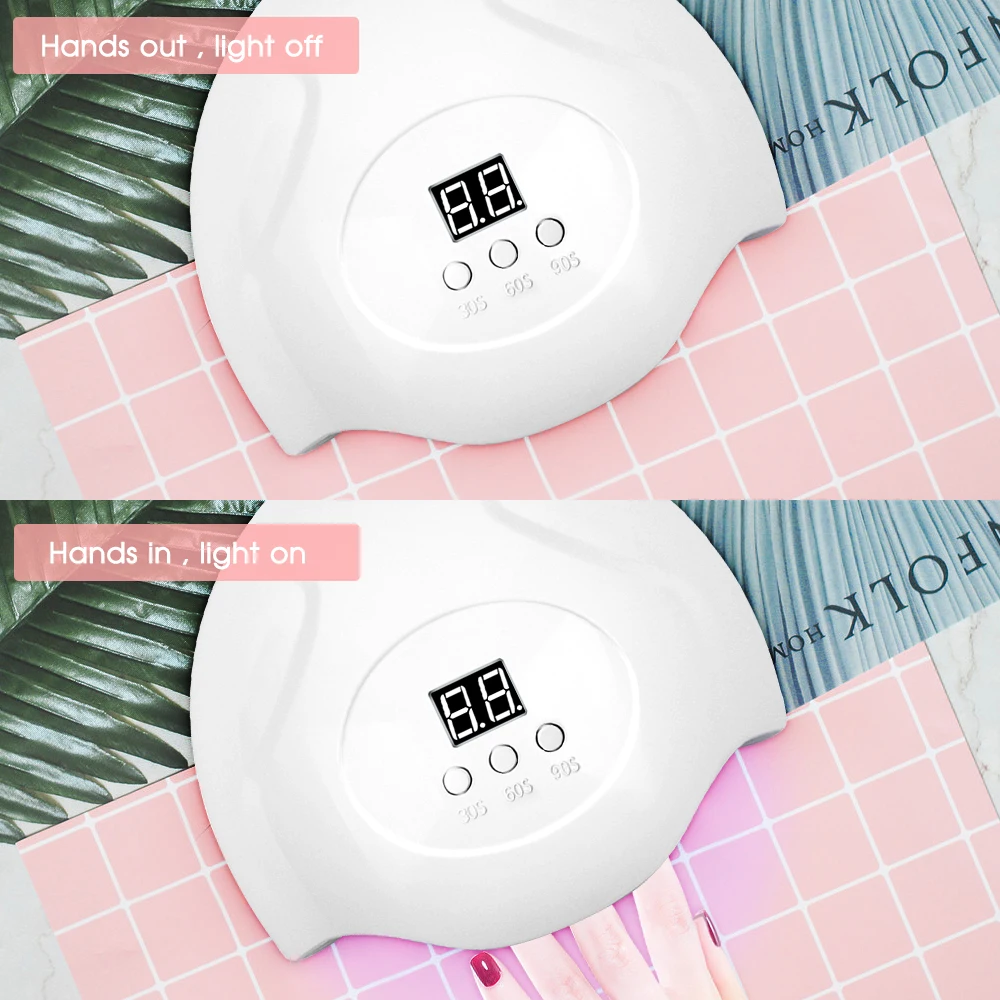 DIOZO SUN X9plus 48 Вт/54 Вт Светодиодная УФ лампа маникюрный набор для ногтей подарок