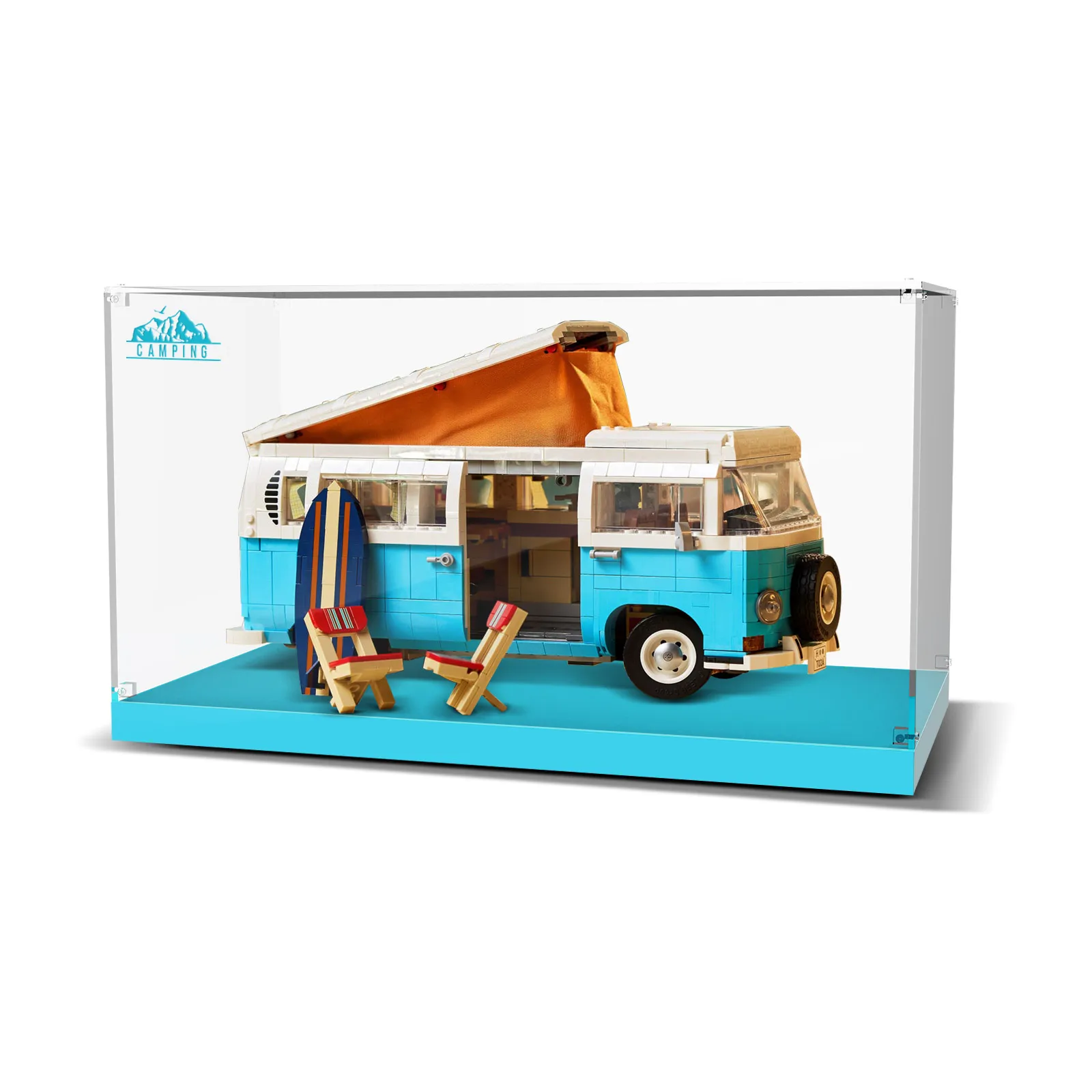 

Чехол с акриловым дисплеем для T2 RV Car Van VW 10279, модель конструктора С Пылезащитным дисплеем (Набор Lego в комплект не входит)