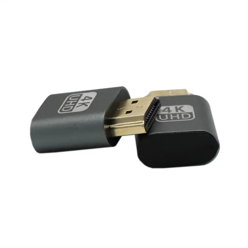 Plug And Play совместимому с HDMI виртуальной Дисплей 4K DDC EDID заглушка эмулятор
