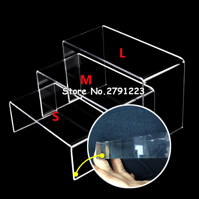 3 уровневая акриловая прозрачная подставка для обуви органайзер хранения