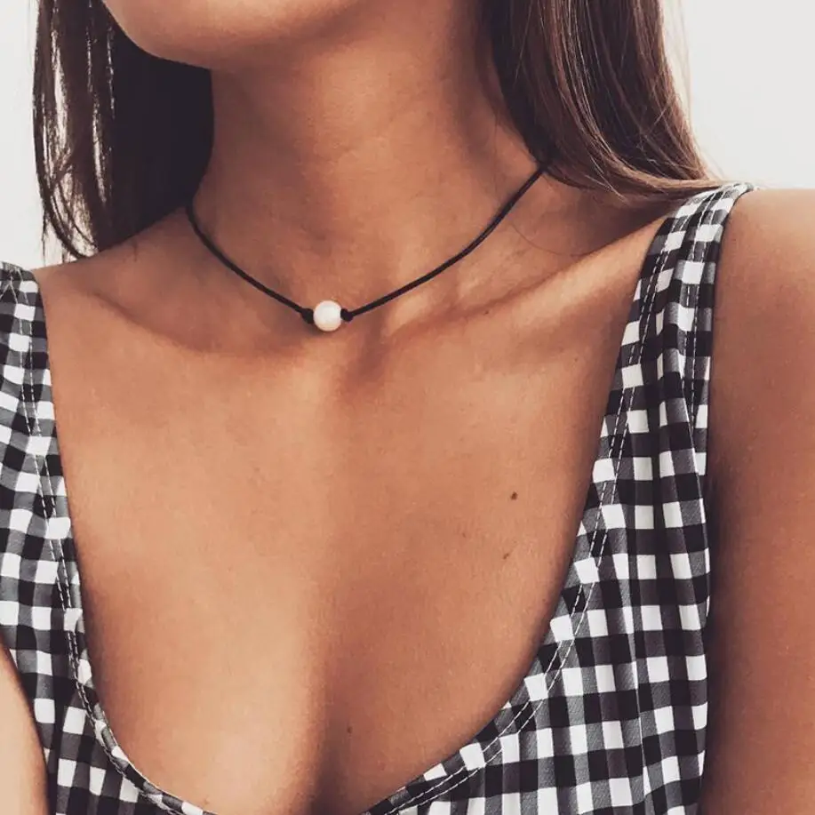 NHS056 one pearl Золотого цвета колье ожерелье для женщин слоистая оболочка подвеска Звезда Луна цепь ожерелье s& Кулоны богемные чокеры модные ювелирные изделия - Окраска металла: NHS056 one pearl