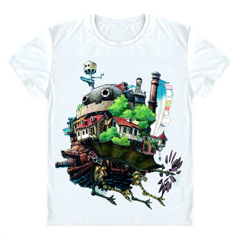

Howl's Moving Castle tshirts Hauru no ugoku shiro T-Shirt Howl Sophie Shirt multicolor oversized t shirt Anime Products cute