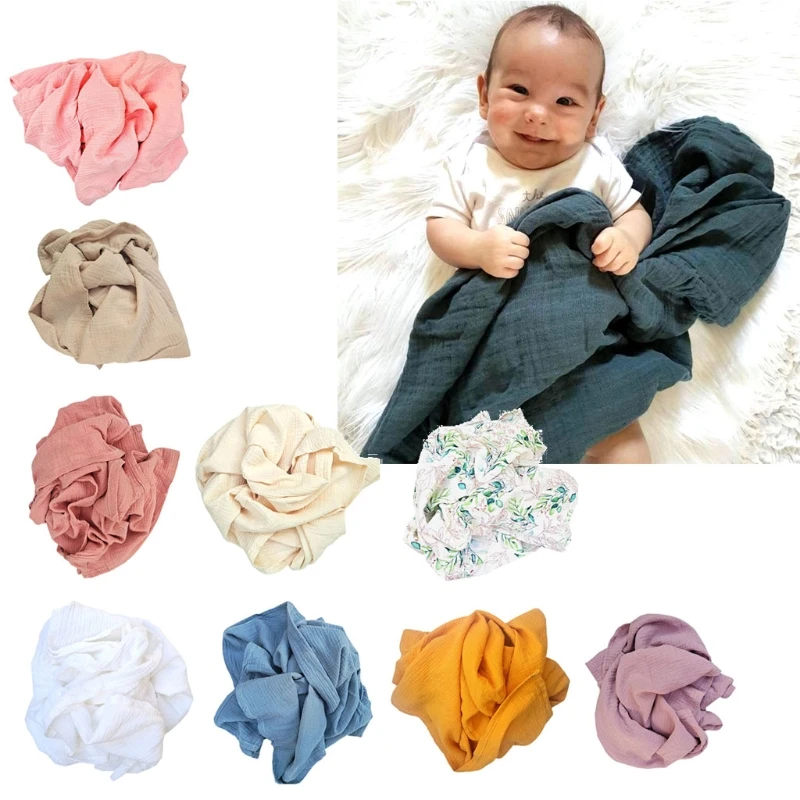 

Кисейного хлопка детское одеяло для новорожденных Пеленальное Одеяло Warp на детскую кроватку Подставки для фотографий банное полотенце для...