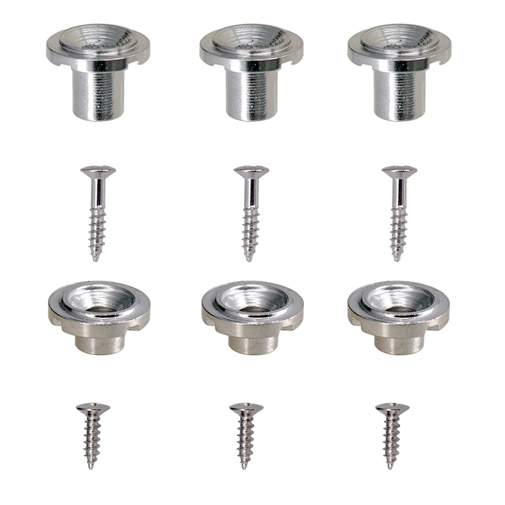 

6pcs Round Guitar String Tree Holder For ST Guitar With Screws