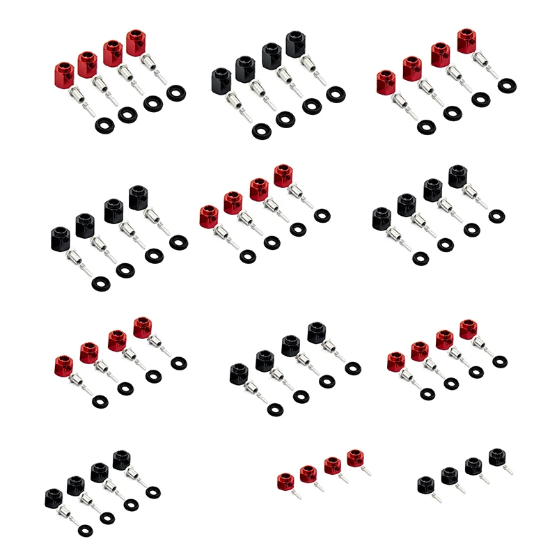 4 шт. 12 мм металлическое колесо шестигранный концентратор Расширенный адаптер