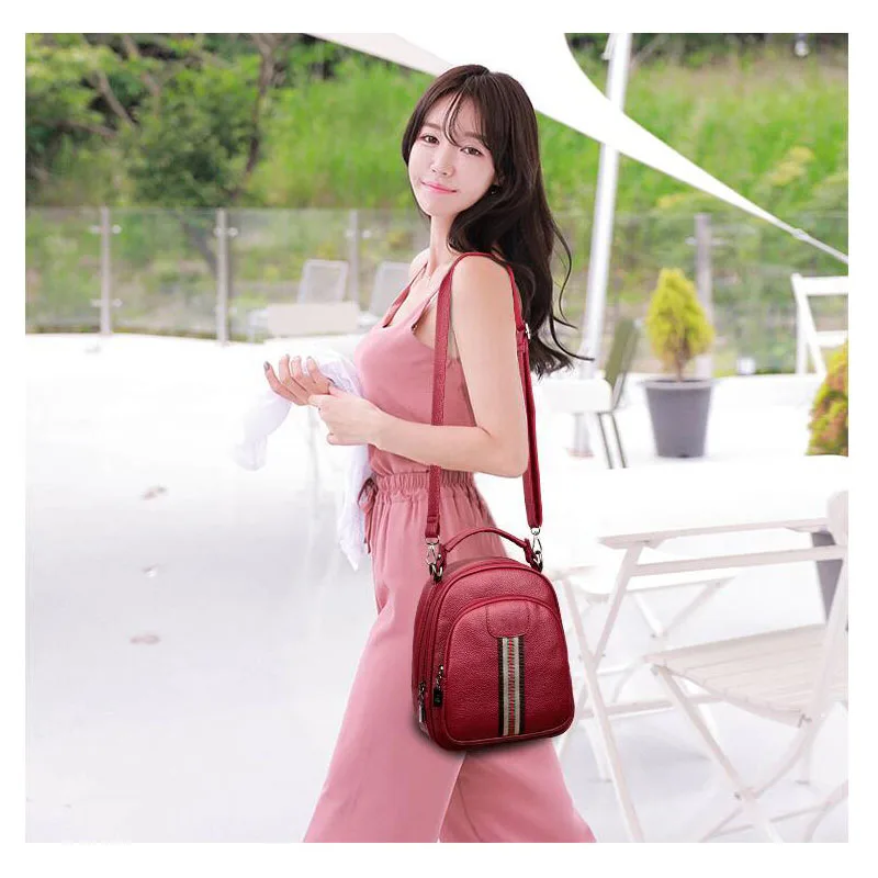 

Shoulder Bag New Korean Diaper Bag Fashion Wild Mini Shoulder Bag Soft Leather Female Messenger Bag Out Mummy Storage Bag