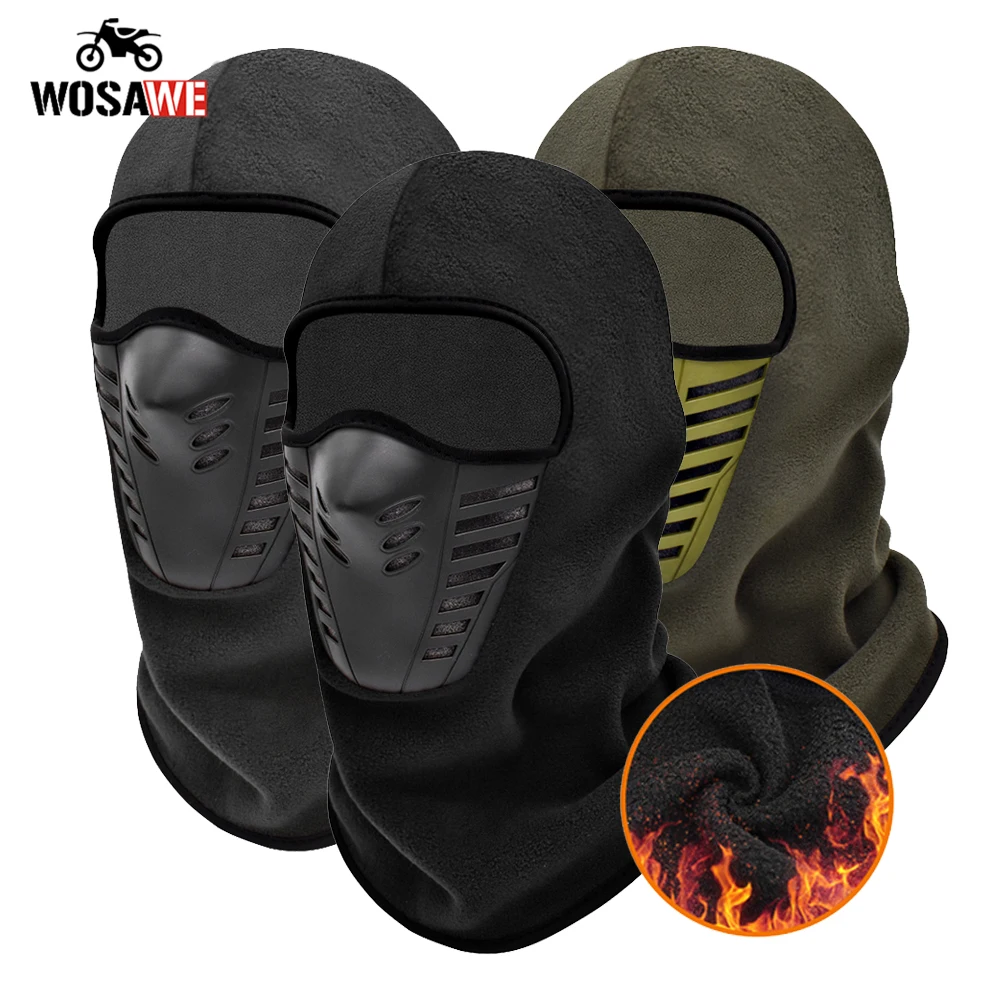 Зимняя Балаклава флисовая мотоциклетная маска для лица Ветрозащитная катания на