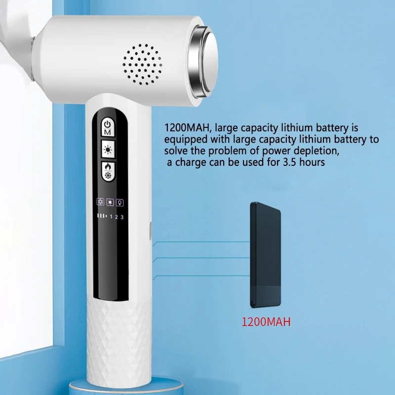 

Multi Function Hot and Cold Positive and Negative Ions Blackhead Instrument Face Cleaner Cleaning Instrument